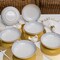 Manhattan Comfort Coup 12 Large Dinner 8.46" Soup Bowls in Blue and Yellow 2-EM05-4676 - alternate 5